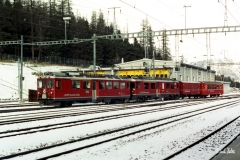 ABe 4/4 45 / Standort: In Pontresina / Datum: 19.11.2001 / Zugnummer Reg 415
