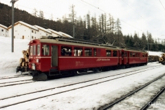 ABe 4/4 32 / Standort: In Pontresina / Datum: 13.02.2001