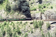G 4/5 107 / Standort: Beim Landwasseviadukt / Datum: 24.06.2001 / Zugnummer Extrazug