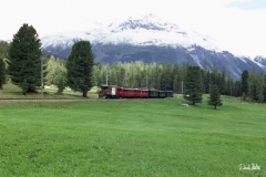 Ge 4/4 182 / Standort: Bei Pontresina / Datum: 20.05.2000 / Zugnummer Extrazug