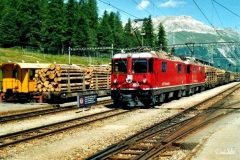 Ge 4/4 II 616 / Standort: In Pontresina / Datum: 08.07.2002