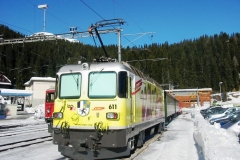 Ge 4/4 II 611 / Standort: Arosa / Datum: 17.02.2008