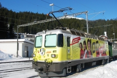 Ge 4/4 II 611 / Standort: Arosa / Datum: 17.02.2008