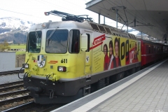 Ge 4/4 II 611 / Standort: Disentis / Datum: 16.04.2008