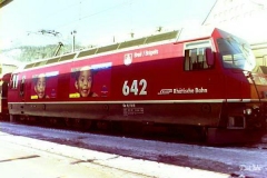 Ge 4/4 III 642 / Standort: St. Moritz / Datum: 06.02.1998