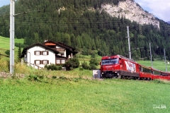 Ge 4/4 III 645 / Standort: Bei Bergün / Datum: 08.08.1999 / Zugnummer 574