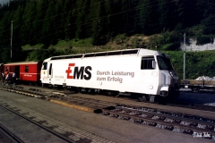 Ge 4/4 III 643 / Standort: Bahnhof Bergün / Datum: 08.08.1999 / Zugnummer 565