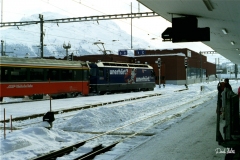 Ge 4/4 III 644 / Standort: Bahnhof Samedan / Datum: 10.02.1999 / Zugnummer 545