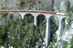 Ge 4/4 III 643 / Standort: Landwasserviadukt / Datum: 14.03.1999 / Zugnummer 545