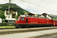 Ge 4/4 III 642 / Standort: Celerina / Datum: 29.07.2000 / Zugnummer D 541