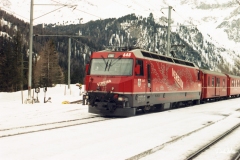 Ge 4/4 III 648 / Standort: In Preda / Datum: 06.02.2001 / Zugnummer D 535