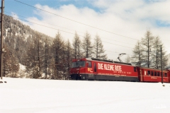 Ge 4/4 III 650 / Standort: Im Bevertal / Datum: 10.02.2001 / Zugnummer D 550