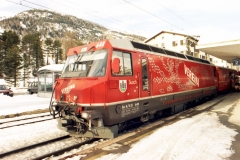 Ge 4/4 III 648 / Standort: In Samedan / Datum: 13.02.2001 / Zugnummer D 551