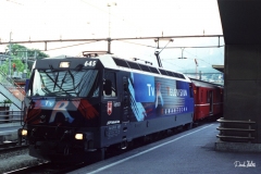 Ge 4/4 III 645 / Standort: In Chur / Datum: 23.06.2001 / Zugnummer D 585