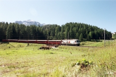 Ge 4/4 III 649 / Standort: Bei Celerina / Datum: 03.09.2001 / Zugnummer D 550
