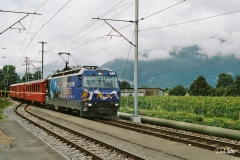 Ge 4/4 III 644 / Standort: In Igis / Datum: 01.08.2002 / Zugnummer 31