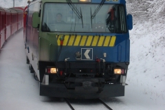 Ge 4/4 III 647 / Standort: Sils i.D. / Datum: 03.01.2004 / Zugnummer D 550