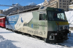 Ge 4/4 III 647 / Standort: St. Moritz / Datum: 04.01.2004