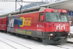 Ge 4/4 III 652 / Standort: Samedan / Datum: 09.01.2004