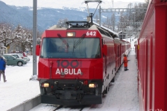 Ge 4/4 III 642 / Standort: Filisur / Datum: 10.01.2004