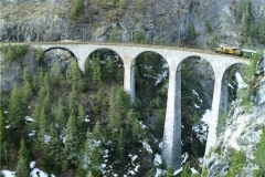 Ge 6/6 I 414 / Standort: Landwasserviadukt / Datum: 14.03.1999 / Zugnummer Extrazug
