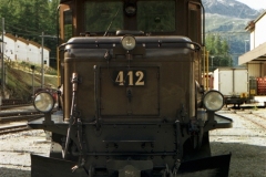 Ge 6/6 I 412 / Standort: In Pontresina / Datum: 05.09.2001