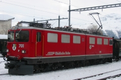 Ge 6/6 II 701 / Standort: Samedan / Datum: 09.01.2004
