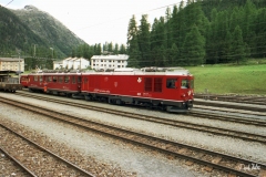 Gem 4/4 801 / Standort: In Pontresina / Datum: 04.09.2001 / Zugnummer D 502